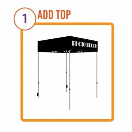Impact Canopy Photo Booth Kit, 5 FT x 5 FT  Steel Canopy with 4 Walls, Black 040739901